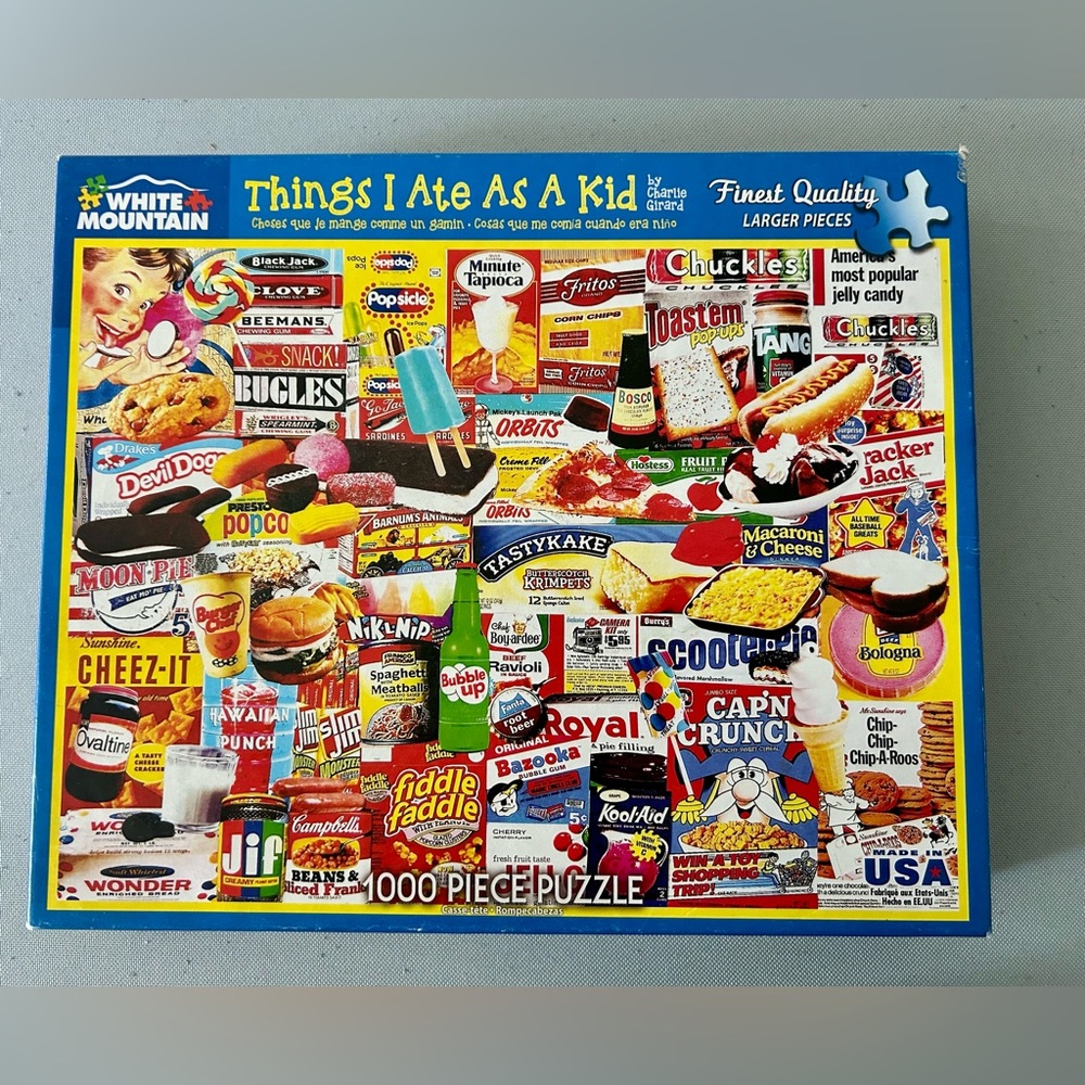 White Mountain Puzzle Things I Ate As a Kid 1000 pc Complete